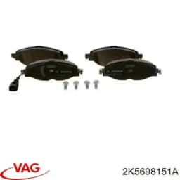2K5698151A VAG Pastillas de freno delanteras original y equivalente