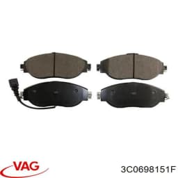 3C0698151F VAG Pastillas de freno delanteras original y equivalente