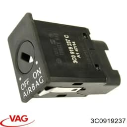 3C0919237 VAG Interruptor llave desactivacio del airbag en el lado del acompañante original y equivalente