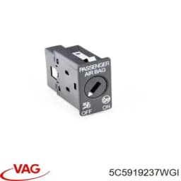 5C5919237WGI VAG Interruptor llave desactivacio del airbag en el lado del acompañante original y equivalente