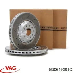 5Q0615301C VAG Disco de freno delantero original y equivalente