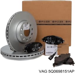 5Q0698151AP VAG Pastillas de freno delanteras original y equivalente