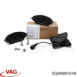 5Q0698151K VAG Pastillas de freno delanteras original y equivalente