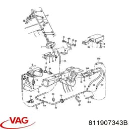 811907343B VAG Interruptor De Embrague original y equivalente