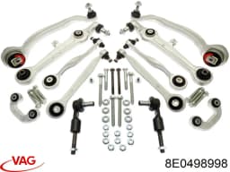 8E0498998 VAG Kit de brazo de suspensión delantera original y equivalente