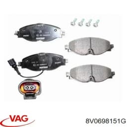 8V0698151G VAG Pastillas de freno delanteras original y equivalente