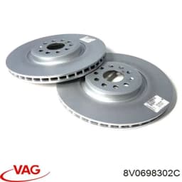 8V0698302C VAG Pastillas de freno delanteras original y equivalente