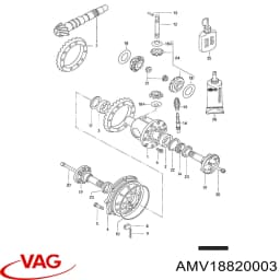 AMV18820003 VAG Material de estanqueidad para juntas original y equivalente