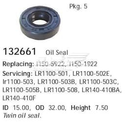 132661 CARGO Retén de alternador original y equivalente