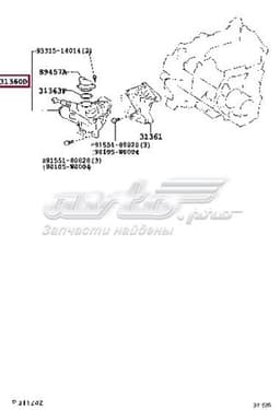 3136064010 TOYOTA Actuador de embrague original y equivalente