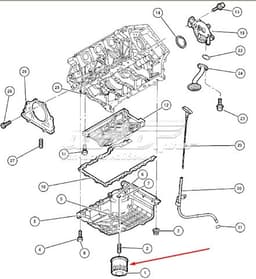 0FE00292 CHRYSLER Filtro de aceite original y equivalente