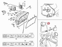 55425817 MERCEDES Sensor de velocidad original y equivalente