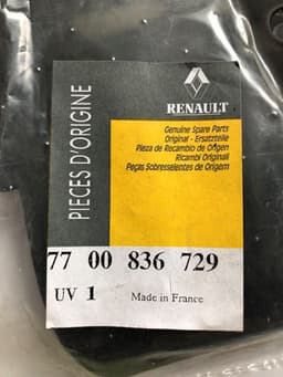 7700836729 RENAULT Protección izquierda del motor original y equivalente
