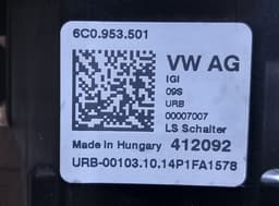 6C0953501 VAG Conmutador columna dirección original y equivalente