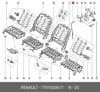 Pieza 7701053617 RENAULT Cable de ajuste del respaldo del asiento