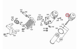 6061800038 MERCEDES Tapa del filtro de aceite original y equivalente