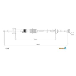 70166 ADRIAUTO Cable de embrague original y equivalente