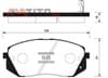 Pieza SP1196 SANGSIN Pastillas de freno delanteras