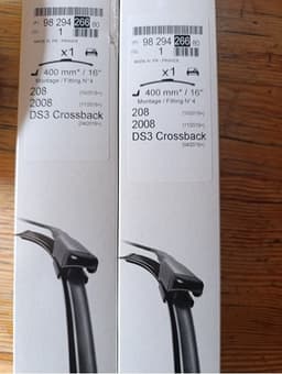 1682775580 PEUGEOT Limpiaparabrisas de luna delantera conductor original y equivalente