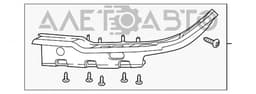K68361622AA FIAT Soporte de fijación del faro delantero derecho original y equivalente